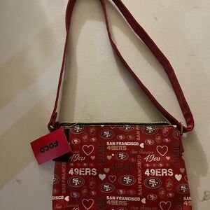 FOCO Red San Francisco 49ers Crossbody Bag